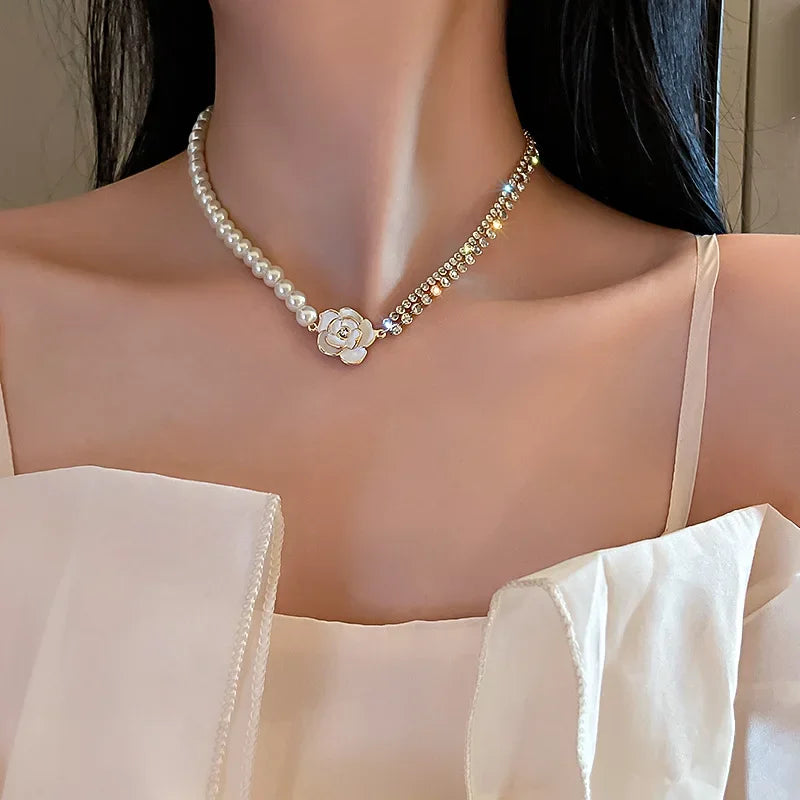 Aurora Pearl Cascade Necklace