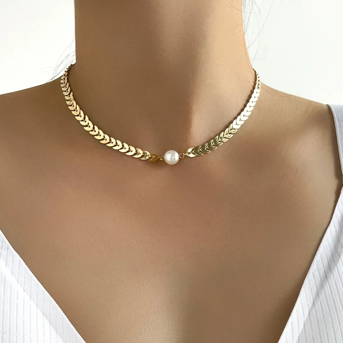 Aurora Pearl Cascade Necklace