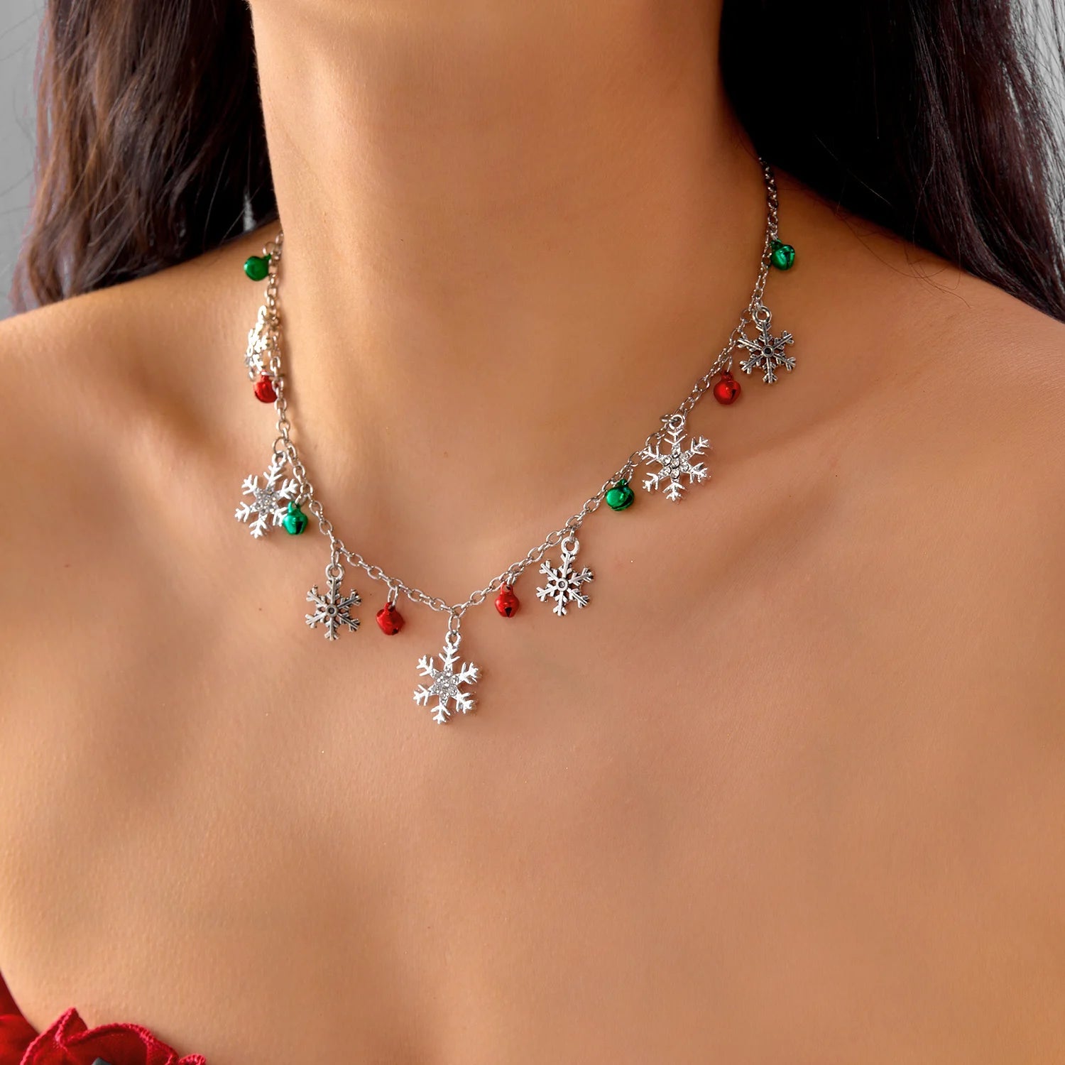 Christmas Charm Snowflake Necklace